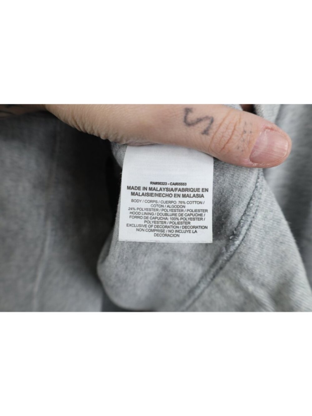 Nike Mens Small Reflective Block M University of Michigan Hoodie Sweatshirt Gray - Picture 12 of 16